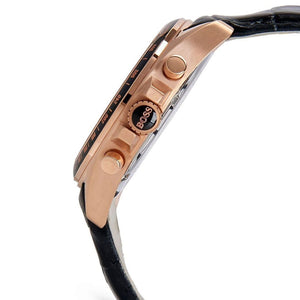 Right angle view showing the crown of the Hugo Boss Driver 1513092 watch.