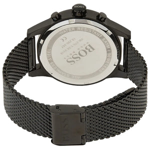 Engraved stainless steel case back of the Hugo Boss Jet 1513769 watch.