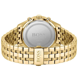 Engraved stainless steel case back of the Hugo Boss Associate 1513841 watch.