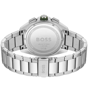 Back view of the Hugo Boss 1513951 watch showing the stainless steel caseback details