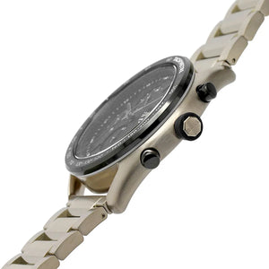 Side profile of Hugo Boss Centre Court 1514027 showing 11mm thickness and gold metal finish with 50m water resistance