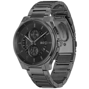 Side profile view showing the case thickness of the Hugo Boss Peak 1514192 watch.
