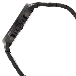 Side profile of Tommy Hilfiger Daniel 1710414 men's quartz battery watch showing 10mm thickness and black finish