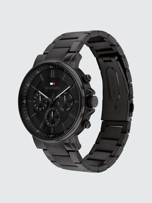 Tommy Hilfiger Men's Watch 1710590 – Black Stainless Steel - Luxury Hub Store