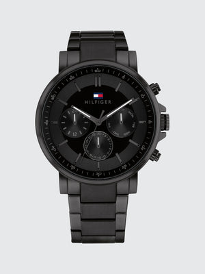 Tommy Hilfiger Men's Watch 1710590 – Black Stainless Steel - Luxury Hub Store
