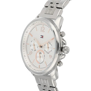 Side view photo of Tommy Hilfiger 1782222 showing case thickness and silver crown detail