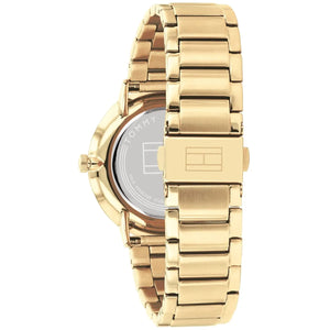 Back view photo of Tommy Hilfiger 1782297 showing the stainless steel caseback info