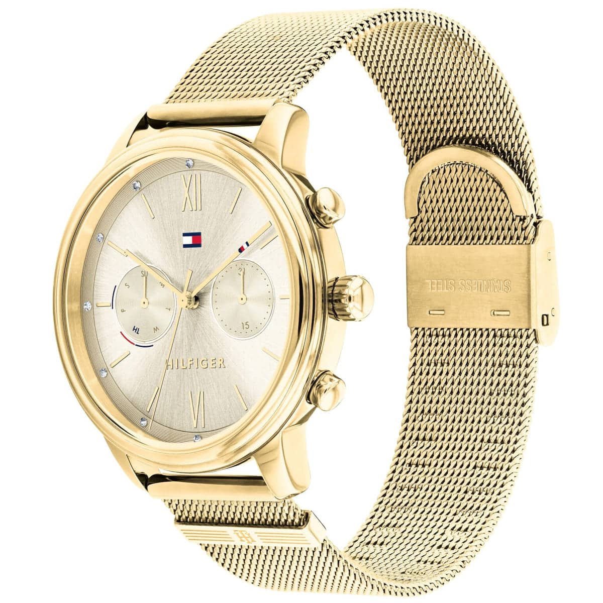Tommy Hilfiger Blake 1782302 women's gold mesh watch