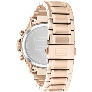 Back view photo of Tommy Hilfiger 1782558 showing the stainless steel caseback info