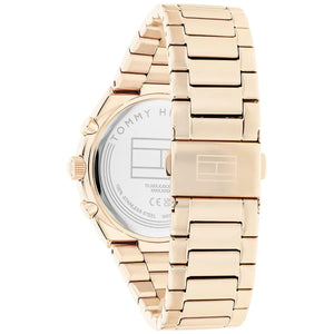 Back view photo of Tommy Hilfiger 1782577 showing the stainless steel caseback info