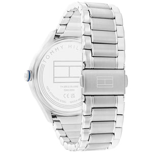 Back view photo of Tommy Hilfiger 1782657 showing the stainless steel caseback info