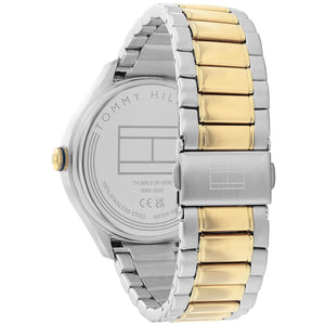 Back view photo of Tommy Hilfiger 1782658 showing the stainless steel caseback info
