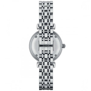 Emporio Armani AR11091 Women’s Blue Dial Silver Stainless Steel Gianni Watch - Luxury Hub Store
