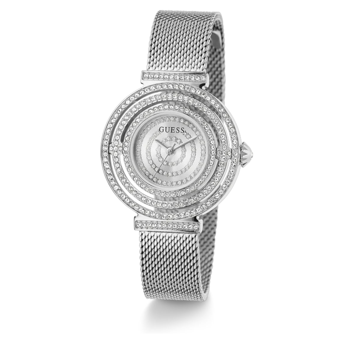 Guess Dream GW0550L1 women's watch - silver crystal dial silver mesh strap