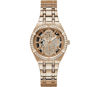 Guess Allara GW0604L3 Women's Multi-Function Watch – Rose Gold Dial & Steel Strap