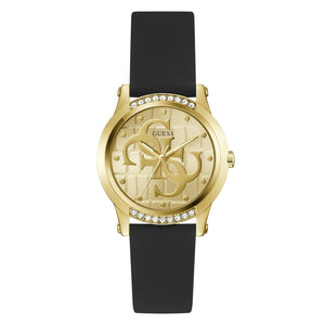 Guess Annette GW0860L1 Women's watch - champagne dial black strap
