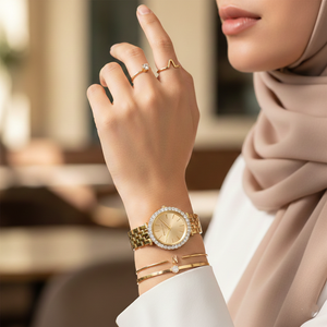 Michael Kors MK3365 Darci Mini Women’s Gold Crystal Dial Watch - Luxury Hub Store