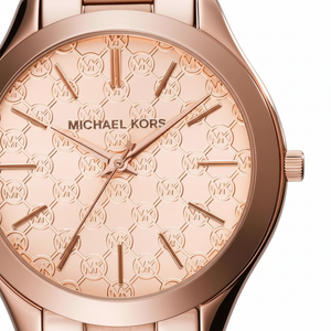 Michael Kors MK3336 Women’s Rose Gold Runway Slim Stainless Steel Watch - Luxury Hub Store