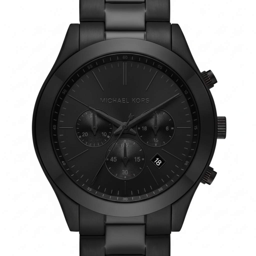 Michael Kors MK8919 Men’s All-Black Slim Runway Stainless Steel Watch - Luxury Hub Store