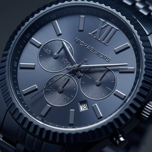 Michael Kors MK8480 Men’s Blue Dial Blue Stainless Steel Lexington Chronograph Watch - Luxury Hub Store