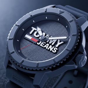 Tommy Jeans Tokyo Men's Analog Watch – Blue Silicone Strap 1792000 - Luxury Hub Store
