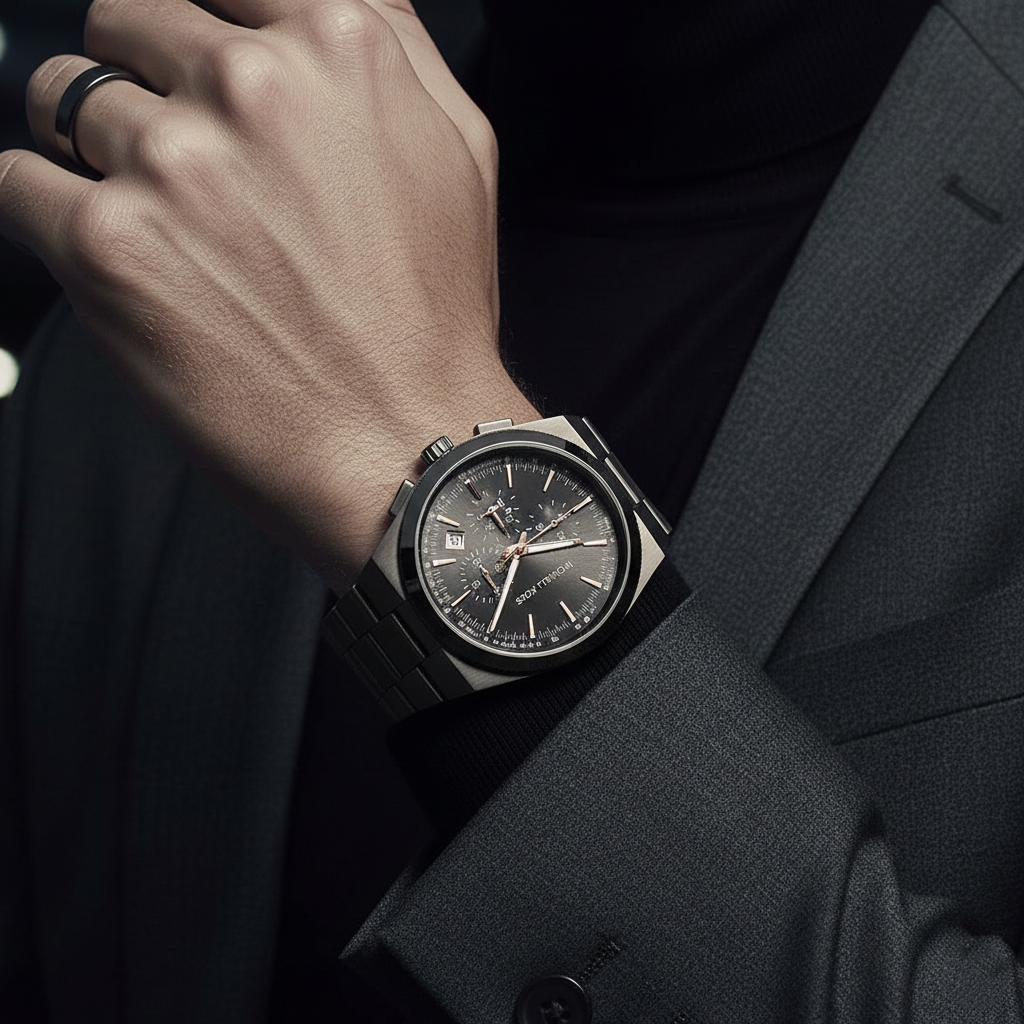 Michael Kors MK8403 Men’s Black Dial Gunmetal Stainless Steel Channing Chronograph Watch - Luxury Hub Store