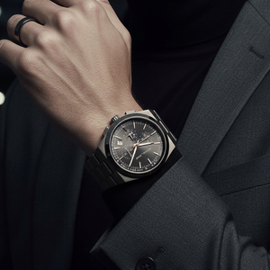 Michael Kors MK8403 Men’s Black Dial Gunmetal Stainless Steel Channing Chronograph Watch - Luxury Hub Store