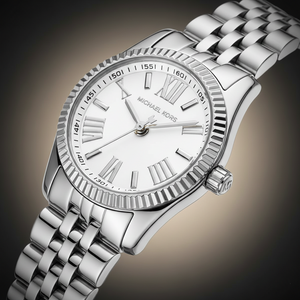 Michael Kors Lexington MK3228 Women’s Silver Stainless Steel Watch - Luxury Hub Store