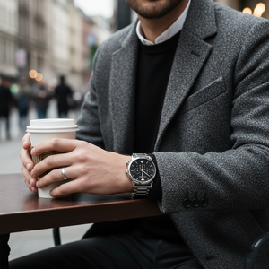 Emporio Armani AR1894 Men’s Black Dial Stainless Steel Luigi Chronograph Watch - Luxury Hub Store