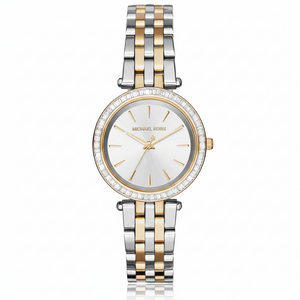 Michael Kors MK3405 Darci Mini Women’s Two-Tone Silver Gold Crystal Watch - Luxury Hub Store