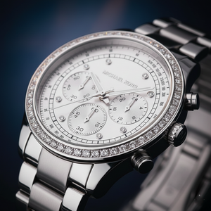 Michael Kors Brinkley MK6265 Women’s Silver Dial Stainless Steel Chronograph Watch - Luxury Hub Store