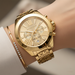 Michael Kors MK6952 Wren Women’s Gold Chronograph Watch - Luxury Hub Store