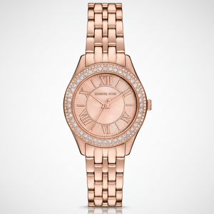 Michael Kors MK4710 Harlowe Women’s Rose Gold Crystal Dial Watch - Luxury Hub Store