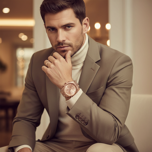 Michael Kors MK8319 Men’s Rose Gold Dial Rose Gold Stainless Steel Lexington Chronograph Watch - Luxury Hub Store