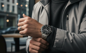 Michael Kors MK7156 Men’s Black Dial Stainless Steel Cunningham Chronograph Watch - Luxury Hub Store