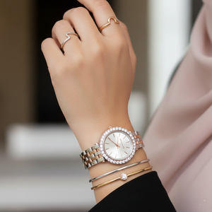 Michael Kors MK4515 Darci Women’s Two-Tone Crystal Dial Watch - Luxury Hub Store