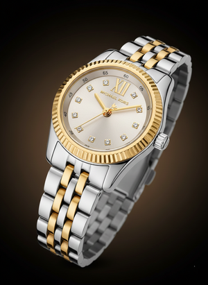 Michael Kors Lexington MK4815 Women’s Two-Tone Silver Dial Multi-Function Watch - Luxury Hub Store