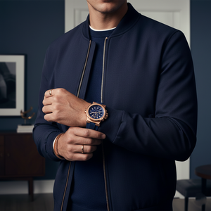 Michael Kors MK8295 Men’s Blue Dial Blue Silicone Strap Dylan Chronograph Watch - Luxury Hub Store