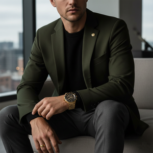 Michael Kors MK8726 Men’s Black Dial Gold Stainless Steel Bayville Chronograph Watch - Luxury Hub Store