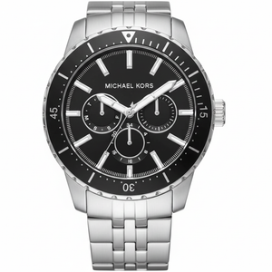 Michael Kors MK7156 Men’s Black Dial Stainless Steel Cunningham Chronograph Watch - Luxury Hub Store
