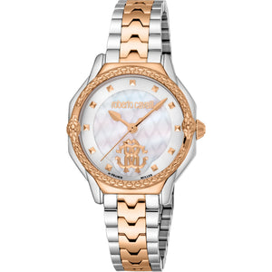 Roberto Cavalli Classic RV1L225M0081 women's watch - two-tone silver and rose gold steel strap view