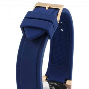 Guess Limelight W1053L1 women's watch - blue dial blue rubber strap, side angle