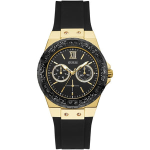 Guess Limelight W1053L7 women's watch - black dial black rubber strap