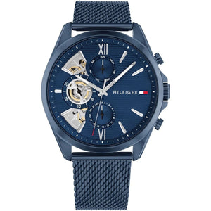 Tommy Hilfiger1710648 Shawn | 46mm Multi-Function Watch - Blue Silicone - Luxury Hub Store