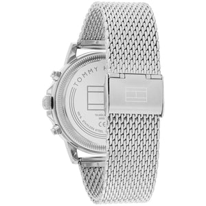 Tommy Hilfiger Casual Sport Men's Watch – Blue Dial – Mesh Stainless Steel Strap - Luxury Hub Store