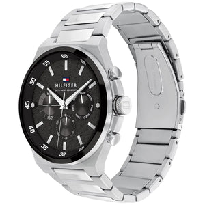 Tommy Hilfiger Men’s Watch – Black Dial – Stainless-Steel Bracelet (1792087) - Luxury Hub Store