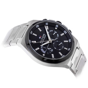 Tommy Hilfiger Men’s Watch – Black Dial – Stainless-Steel Bracelet (1792087) - Luxury Hub Store