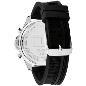 Tommy Hilfiger Men's Multi-Function Watch – Model 1792082 – Black Rubber Strap - Luxury Hub Store