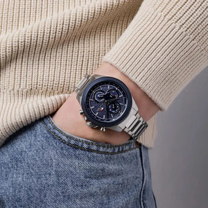 Tommy Hilfiger Men's Multi-Function Watch – Model 1792080 – Blue Stainless Steel Strap - Luxury Hub Store