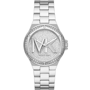 Michael Kors Lennox MK7234 Women’s Silver Crystal Dial Silver Bracelet Multi-Function Watch - Luxury Hub Store
